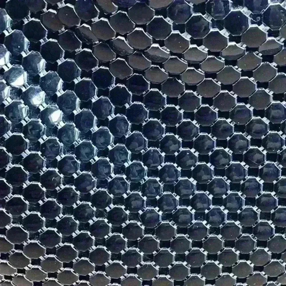 Whiting & Davis Vintage Black Metal Mesh Evening Bag - Picture 4 of 7